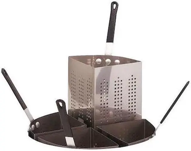Alt view image 2 of 2 - Crestware Stainless Steel Insert for 20-Quart Four Compartment Pasta Cooker