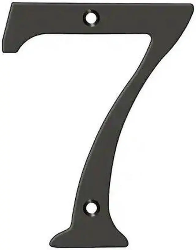 Alt view image 2 of 2 - Deltana RN67U10B 6 in. House Numbers, Oil Rubbed Bronze - Solid Brass