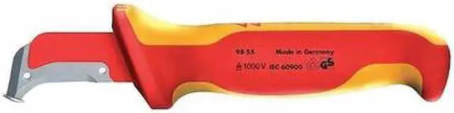 Alt view image 5 of 5 - KNIPEX 98 55 Insulated Dismantling Cutter, Fixed Blade, Hook, Conductor