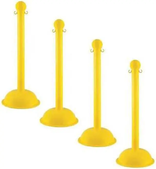 Main image of ZORO SELECT 99902-4 3" Diameter Stanchion - Yellow (4-pack)