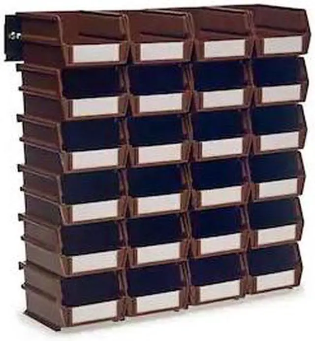 Main image of TRITON PRODUCTS 3-210BRWS Wall Storage Unit W/ (24) 5-3/8" L x 4-1/8" W x 3" H