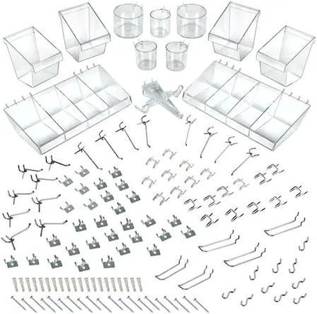 Main image of AZAR DISPLAYS 900958 120-Piece Large Pegboard Organizer Accessory Kit