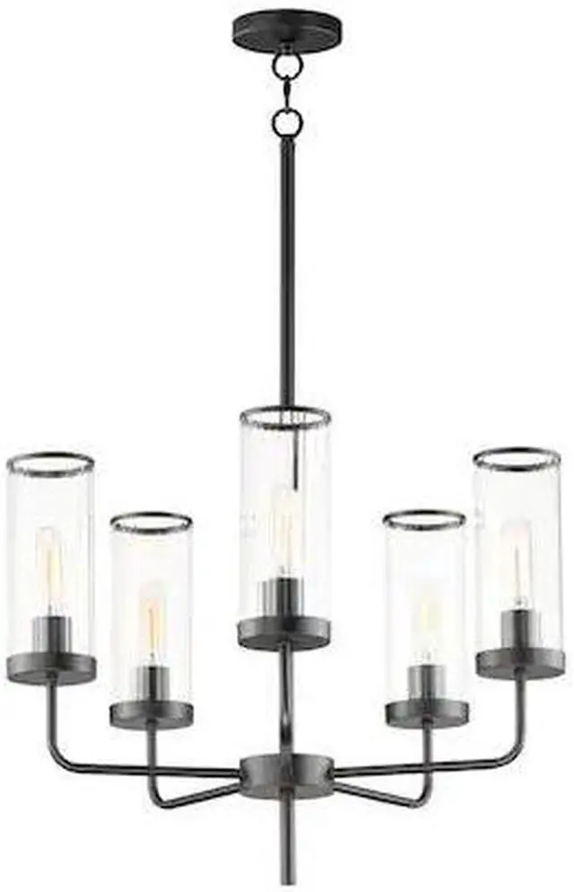 Main image of MAXIM 11475CRBK Crosby 5-Light Chandelier