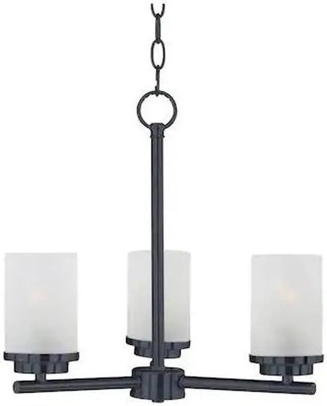 Main image of MAXIM 10203FTBK Corona 3-Light Chandelier