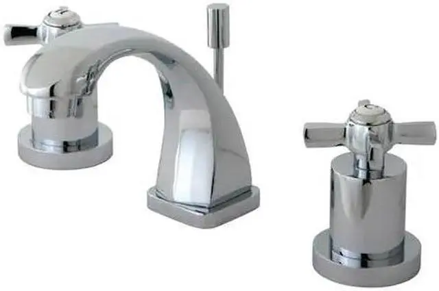 Alt view image 2 of 6 - Kingston Brass Millennium Mini Widespread Lavatory Faucet in Polished Chrome by Kingston Brass