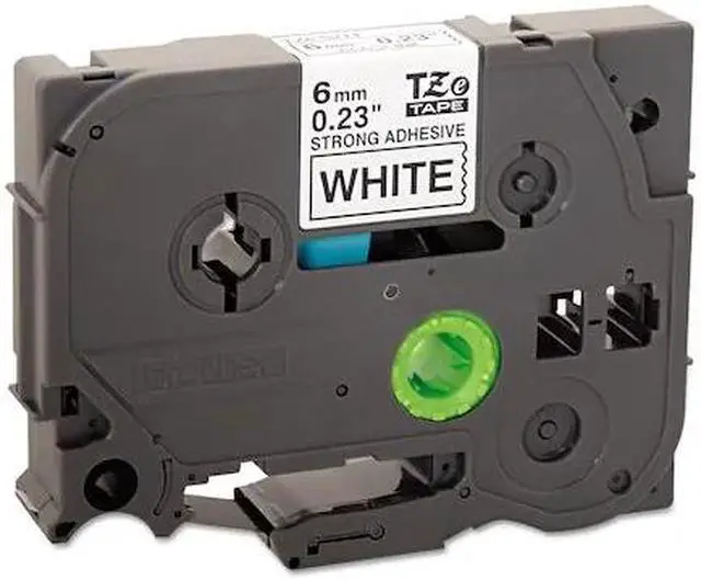 Alt view image 2 of 7 - Indoor/Outdoor PET Label Tape Cartridge, Black/White, 15/64"W x 26 ft. 2-13/32"