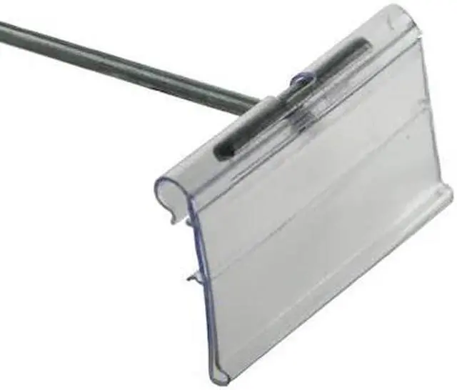 Main image of AZAR DISPLAYS 700840 2"W x 1.25"H Flip Scan Label Holder, PK50