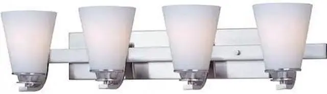 Main image of MAXIM 9014SWSN Conical 4-Light 26.25" Wide Satin Nickel Vanity Light