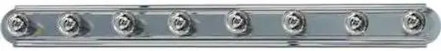Main image of MAXIM 7128SN Essentials 8-Light 48" Wide Satin Nickel Vanity Light