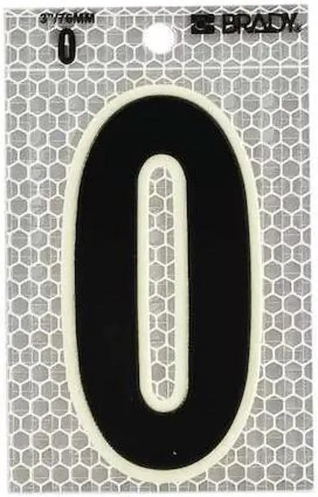 Main image of BRADY 3010-0 Ultra Reflective Numbers,0,PK10
