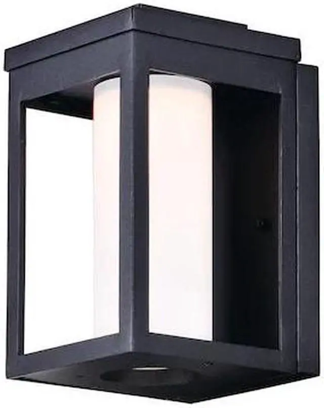 Alt view image 7 of 8 - Maxim 55902SWBK Salon LED 1-Light Outdoor Wall, Black