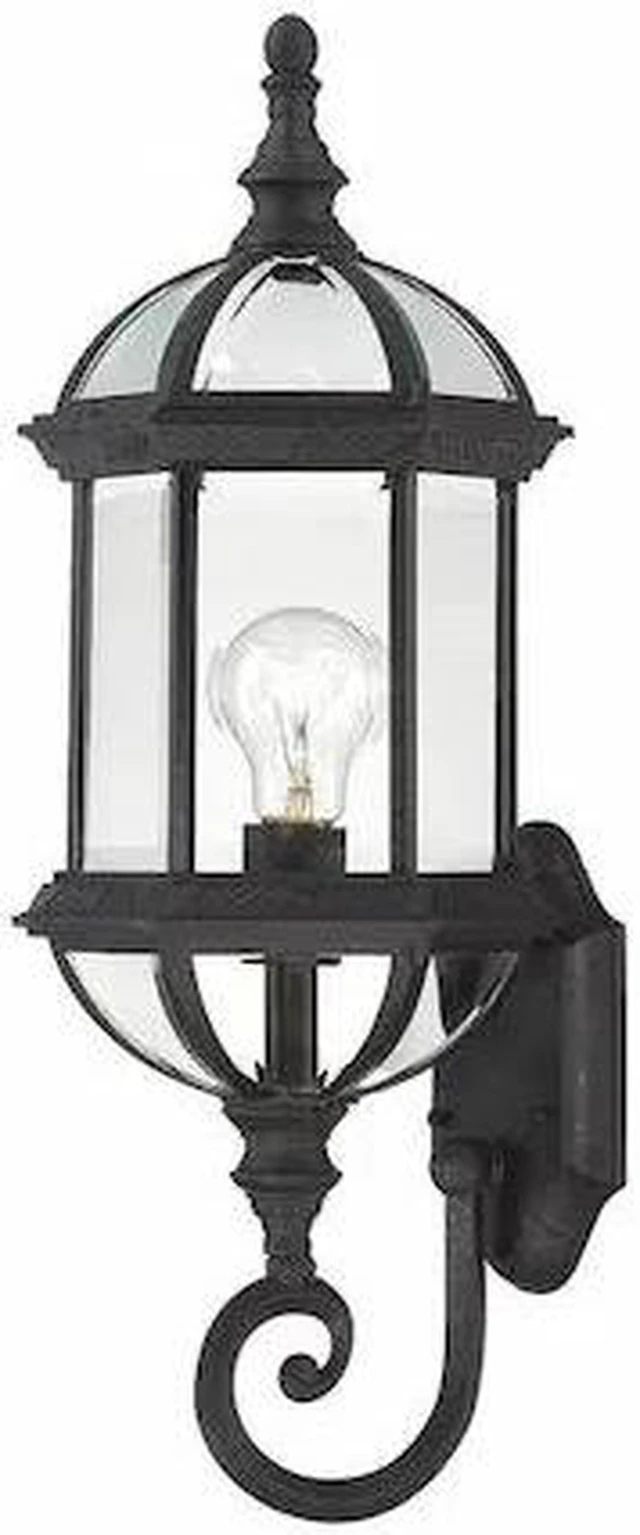 Main image of NUVO 60-4973 Boxwood 1-Light 22 in. Outdoor Wall with Clear Beveled Glass