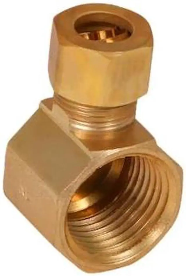 Main image of EVERFLOW C70R-3812-NL 3/8 O.D. COMP x 1/2 FIP Reducing 90 Degree Elbow Pipe