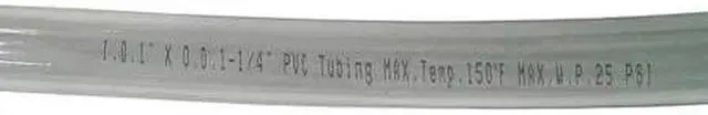 Alt view image 2 of 2 - ZORO SELECT 1PBK4 Tubing,1 I.D.,100 ft.,Clear,Flexible