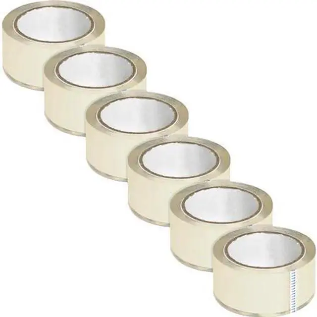 Alt view image 2 of 3 - Business Source Packaging Tape 2.5 Mil 3" Core 2"x55 Yds 6/PK Clear 64013