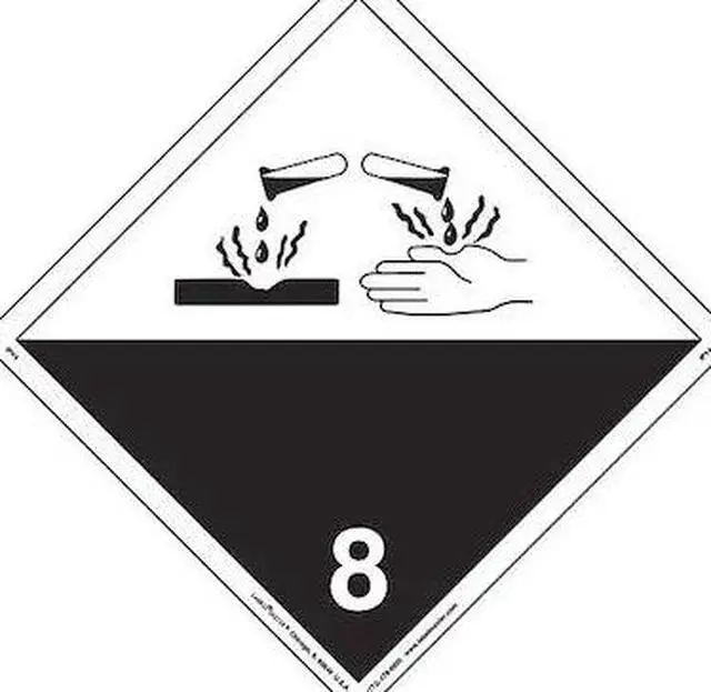 Main image of LABELMASTER IPV4 Corrosive Placard, International, PK25