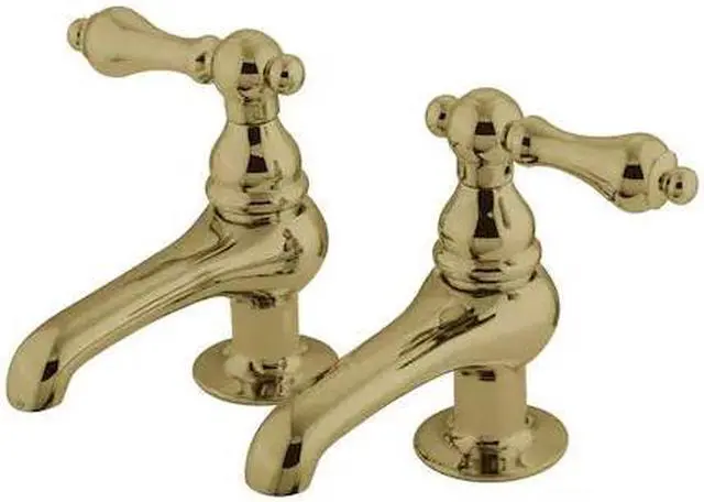 Alt view image 3 of 3 - Kingston Brass CC1L2 Basin Faucet & Metal Lever Handle Polished Brass