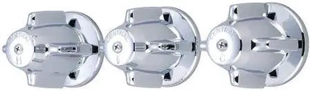Main image of CENTRAL BRASS 950 Three Handle Valve Set, IPS, Wallmount, Polished Chrome