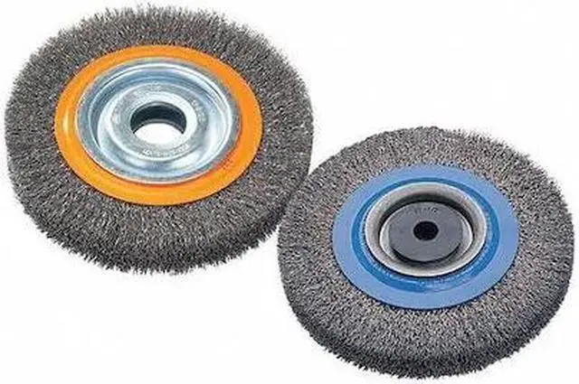 Alt view image 4 of 4 - Walter 13B0100 Stringer Bead Wheel Brush - 10 in. Orange Abrasive Wheel Brush