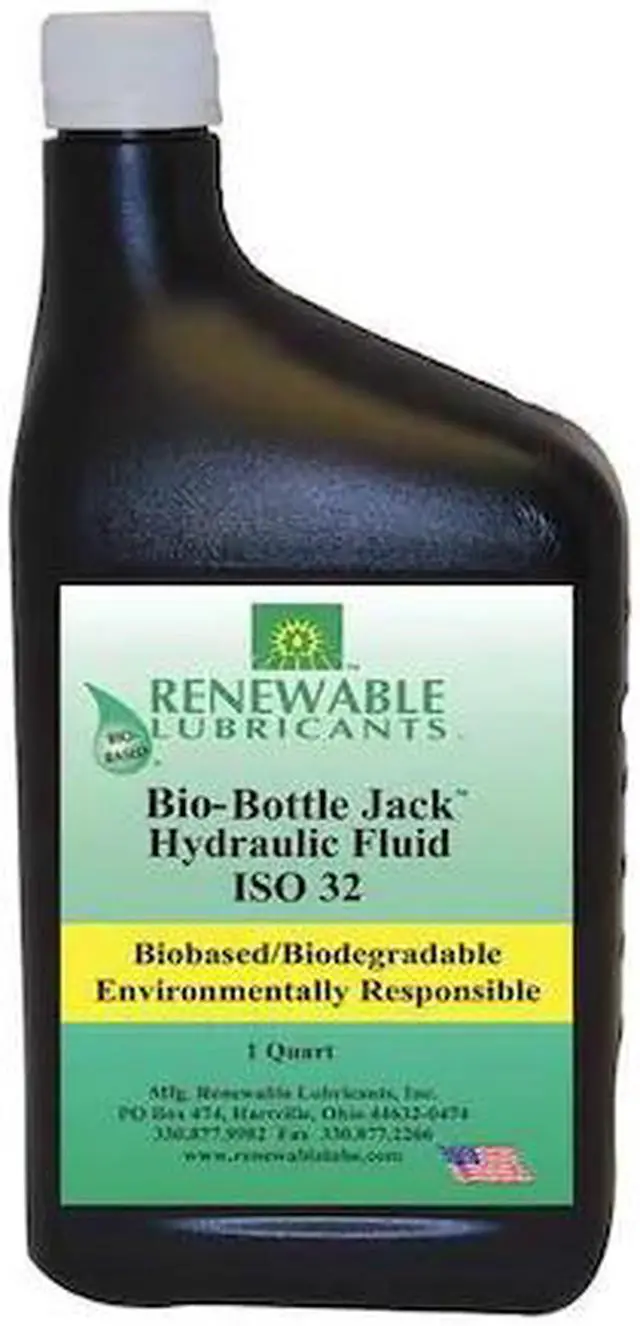 Alt view image 2 of 2 - Renewable Lubricants Biodegradable Hydraulic Fluid,1 Qt  81631