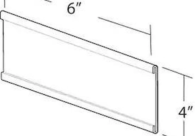 Main image of AZAR DISPLAYS 199613 6"W x 4"H Adhesive-Back Nameplate, PK10