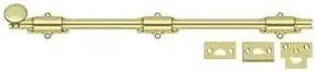 Alt view image 2 of 3 - Deltana 18SB3 18 in. Heavy Duty Surface Bolt, Bright