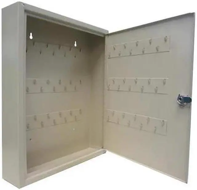 Main image of ZORO SELECT 33J858 Key Control Cabinet, Steel, Beige, 80 Key Capacity