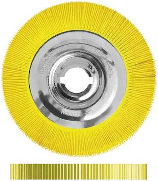 Main image of DEDECO 1974 Sunburst Radial Bristle Discs 12 in X 2 in Straight Ts Yellow 80