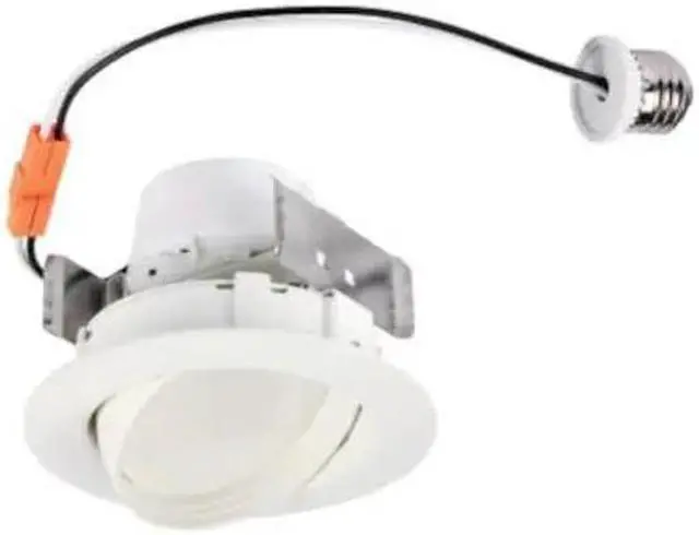 Alt view image 2 of 2 - Westinghouse Lighting 5084000 80-Watt Equivalent 6-Inch Sloped Recessed LED Downlight Dimmable Warm Energy Star Light Bulb with Medium Base, 1 Count (Pack of 1), White Trim