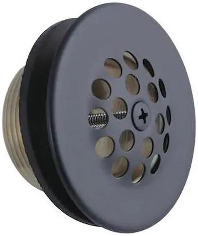 Alt view image 2 of 3 - Kingston Brass DTL200MB Made To Match Bathtub Strainer Drain with Rubber, Matte Black