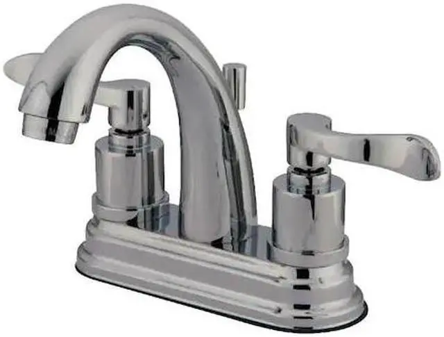 Alt view image 2 of 2 - Kingston Brass KS8611DFL 4 in. Centerset Bathroom Faucet, Polished Chrome