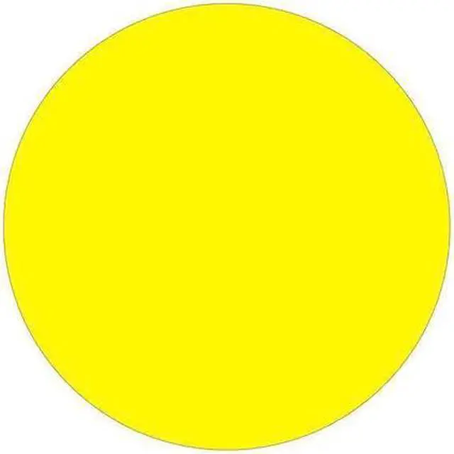 Alt view image 3 of 6 - Tape Logic Removable Labels 1" Circle Fluorescent Yellow 500 /Roll (DL1389FY)