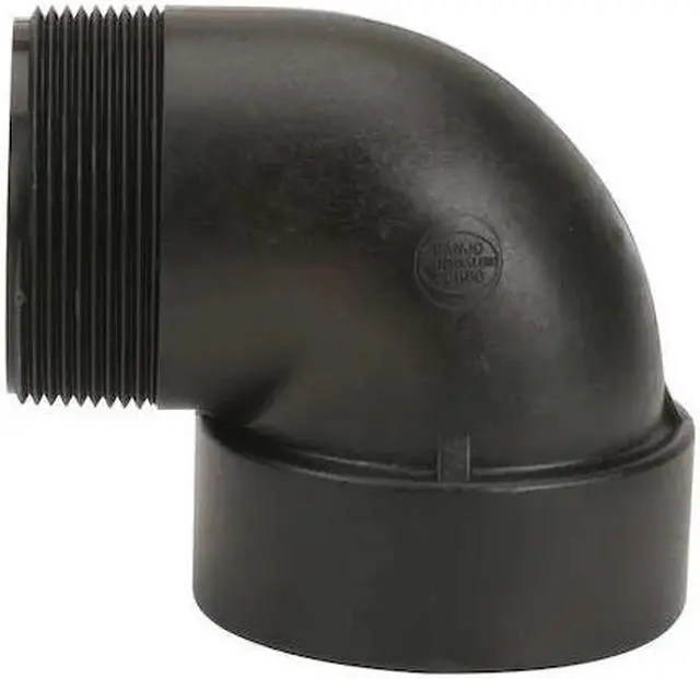 Alt view image 2 of 3 - ZORO SELECT SL300-90 3" FNPT x MNPT 90 Degree Street Elbow Sch 80