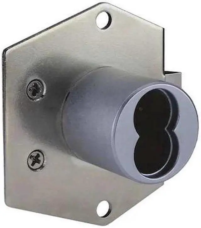 Alt view image 2 of 2 - CCL 72823 Cabinet Dead Latch with Interchangeable Core, Brushed Chrome, 1-1/16"