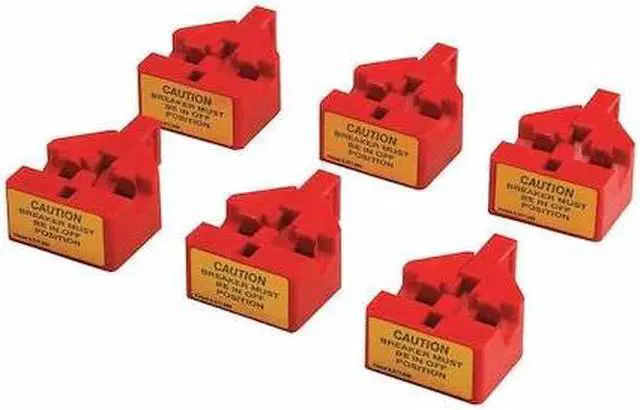 Main image of CONDOR 437R25 Circuit Breaker Lockout,Red,1-7/8" H,PK6