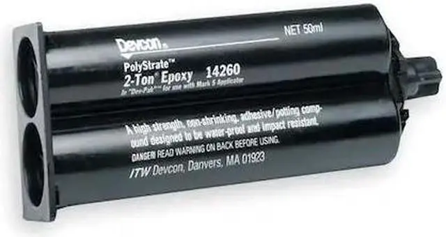 Alt view image 3 of 3 - DEVCON 14260 Hot Melt Adhesive, 14260 Series, Tan, Dual-Cartridge, 1:01 Mix