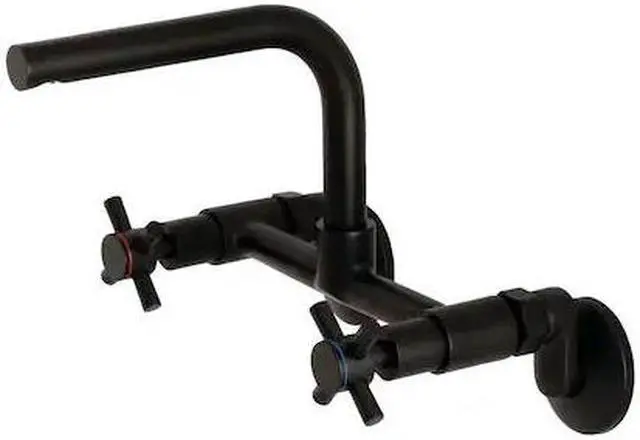 Main image of CONCORD KS412MB KS412MB 8-Inch Adjustable Center Wall Mount Kitchen Faucet