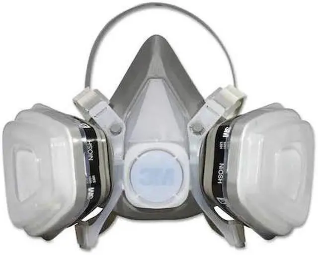 Alt view image 18 of 20 - Dual Cartridge Respirator Assembly 52P71, Organic Vapor/P95, Medium