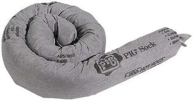 Main image of PIG PIG228 Absorbent Boom, Absorbs 30 gal. Universal, PK 40 ,Gray