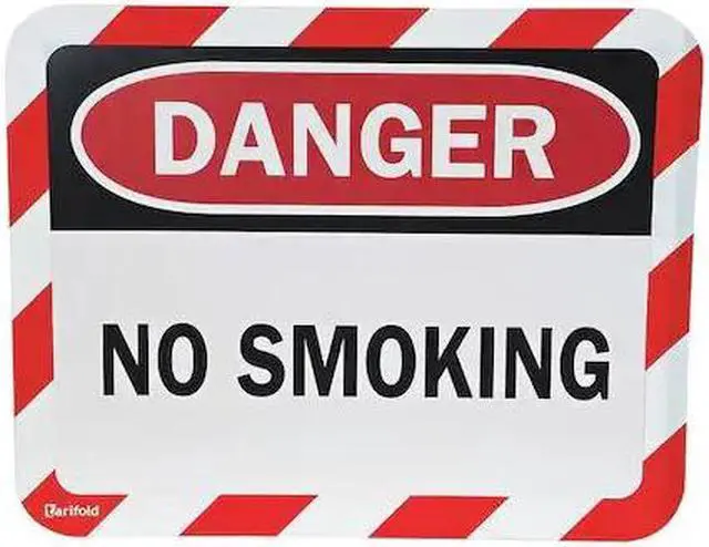 Main image of TARIFOLD P194943NS Sign Holder,Magntc,Danger No Smoking,PK2