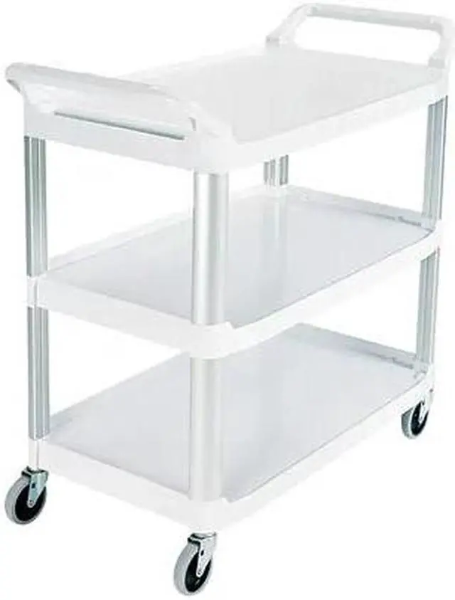 Main image of RUBBERMAID COMMERCIAL RUB441W Rubbermaid Service Cart, 41" x 20" x 38", White,