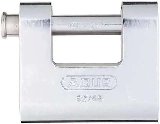 Main image of ABUS 92/65 KD Padlock, Keyed Different, Standard Shackle, Brass Body, Steel