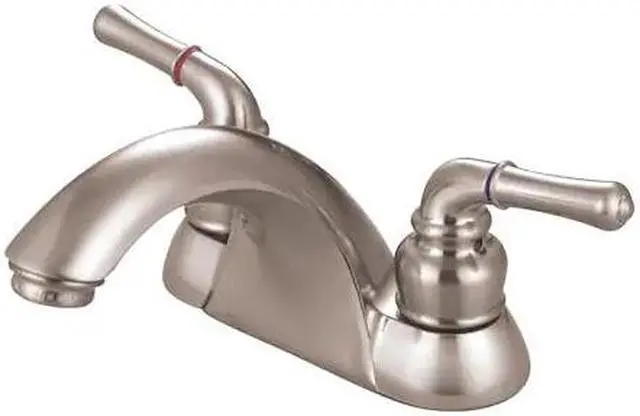 Alt view image 2 of 2 - Kingston Brass KB2628LP 4 in. Centerset Bathroom Faucet, Brushed Nickel