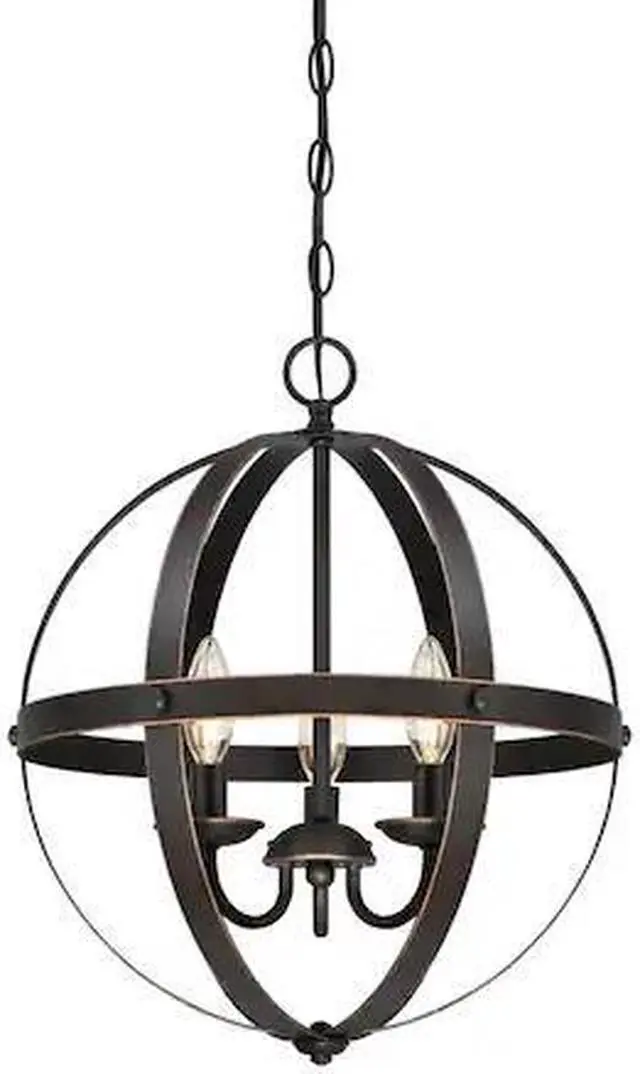 Main image of WESTINGHOUSE 6341800 Three-Light Indoor Chandelier Stella Mira ORB