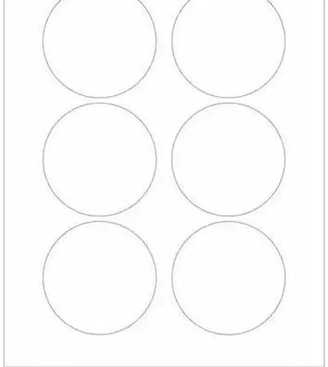 Main image of TAPE LOGIC LL304 Tape Logic Glossy White Circle Laser Labels, 3", Glossy White,