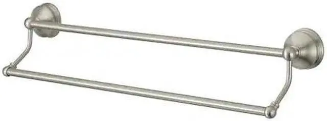Alt view image 3 of 5 - Kingston Brass BA116318SN Vintage 18 in. Dual Towel Bar, Satin Nickel