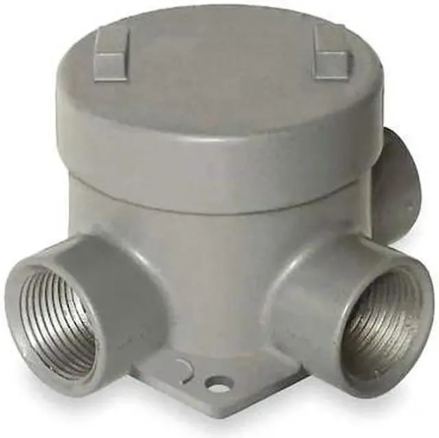 Alt view image 2 of 2 - HUBBELL KILLARK GEBT-2 Conduit Outlet Body,Aluminum,T