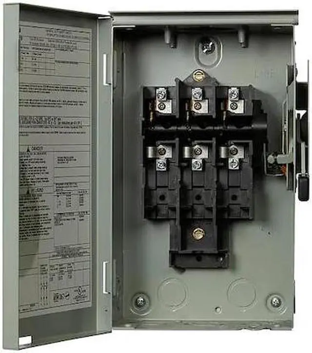 Alt view image 4 of 4 - EATON DG321URB Nonfusible Safety Switch, General Duty, 240V, 3PST, NEMA 3R