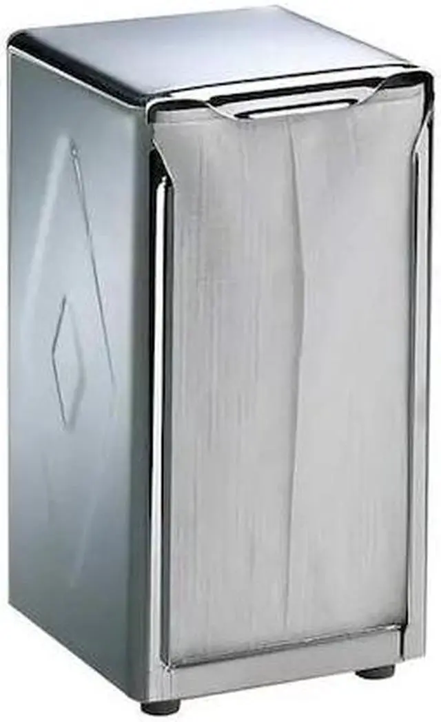Alt view image 3 of 12 - San Jamar H900X Tabletop Napkin Dispenser, Tall Fold - Chrome