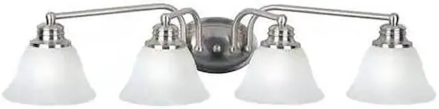 Main image of MAXIM 2689MRSN Malaga 4-Light 29" Wide Satin Nickel Vanity Light
